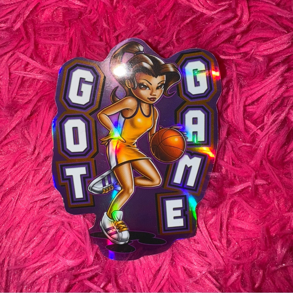 vintage y2k girl vending machine sticker